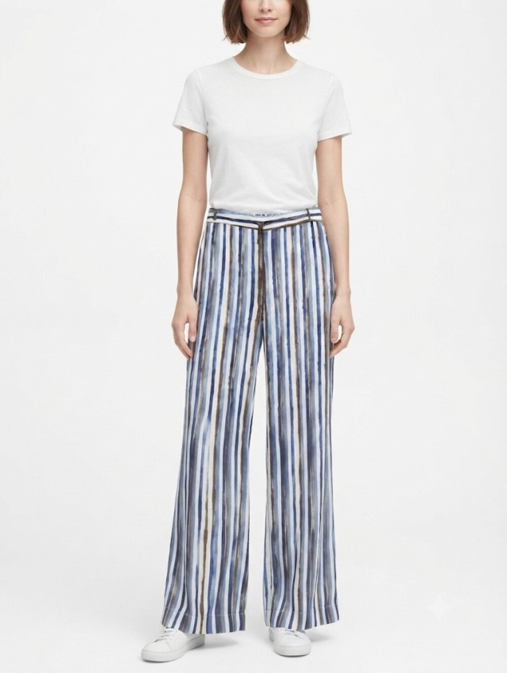 Zara Striped Wide-Leg Women’s Pants Size M